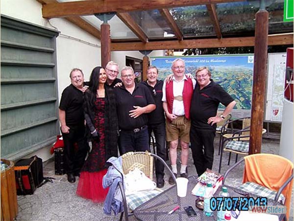 Mit dem Buergermeister von Koessen